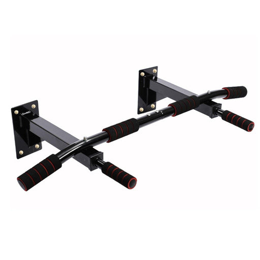 Indoor Black Metal Horizontal Bar On Wall Pull-ups Home Wall Fitness Exerciser Set