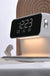 Creative 3 In 1 Bedside Lamp Wireless Charging LCD Screen Alarm Clock Wireless Phone Charger