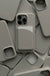 Cream Grey Patterned Leather Phone Case