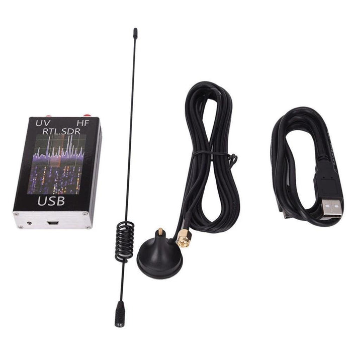 100KHz-1.7GHz Software Radio Full Band RTL-SDR Receiver Aviation Shortwave Broadband Support Computers and Android Phones Connection