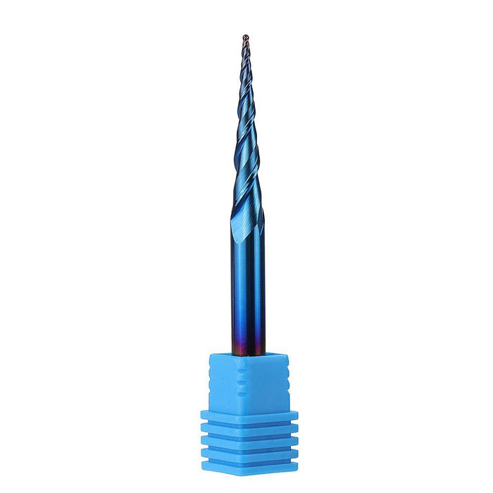 Drillpro NACO-blue 2 Flutes Ball Nose End Mill R0.25/ R0.5/ R0.75/ R1.0 *15*D4*50 Milling Cutter