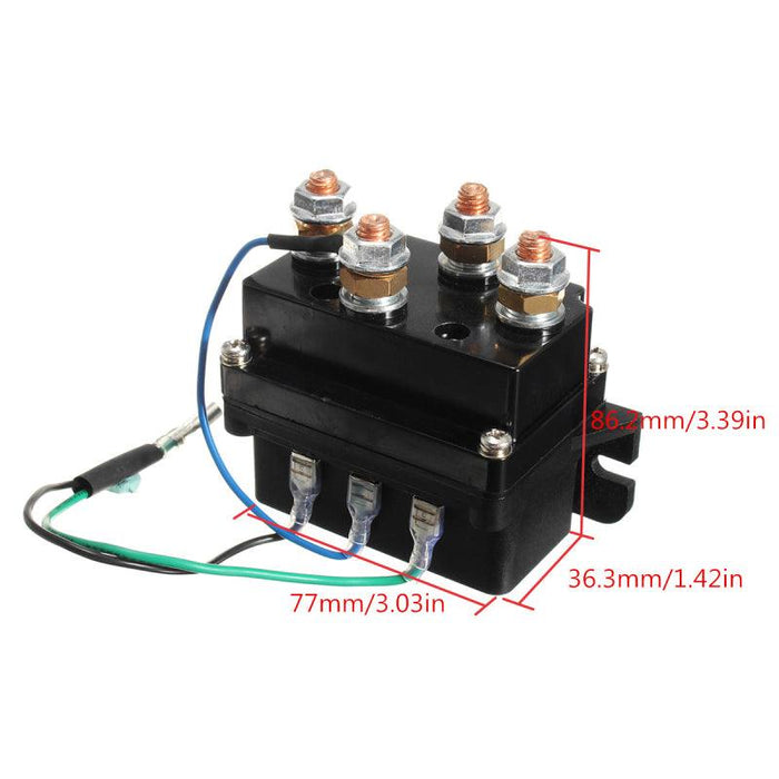 12V 500A Heavy Duty Winch Controller Solenoid Relay Cover JDF-41X 4x4 17000lb