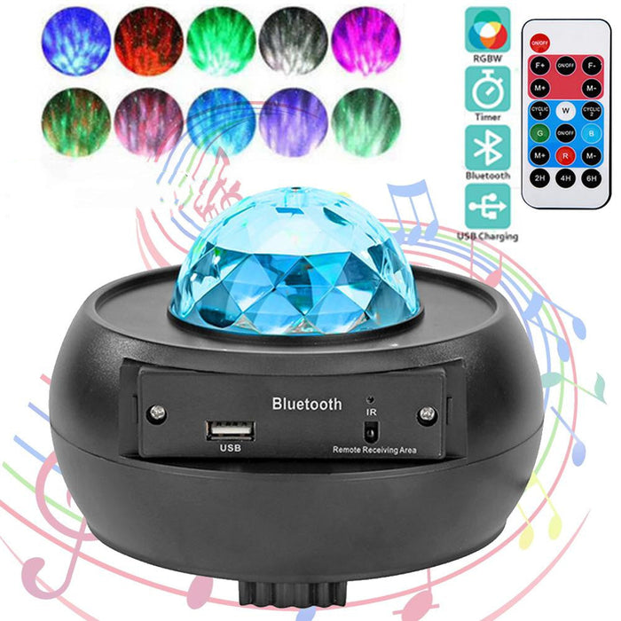 Colorful Starry Sky Ocean Wave LED Light Star Projector SB V