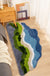 Feblilac Pretty Maldives Leaves Bedroom Mat, Moss and Lake Area Rug