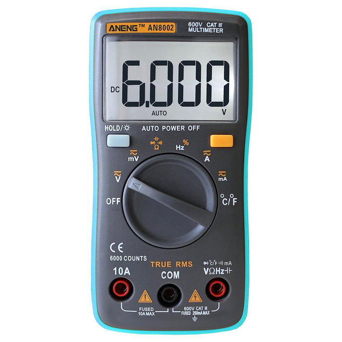 ANENG AN8002 Digital True RMS 6000 Counts Multimeter AC/DC Current Voltage Frequency Resistance Temperature Tester ℃/℉