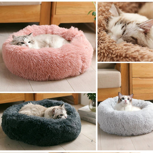 Dog Bed Super Soft Washable Long Plush Pet Kennel Deep Sleep Dog House Velvet Mats Sofa For Dog Basket Pet Cat Bed