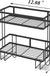 Bathroom over the Toilet Storage Shelf, 2-Tier Bathroom Storage Organizer Shelves, No Drilling Space Saver with Adhesive Base and Hooks (Black)