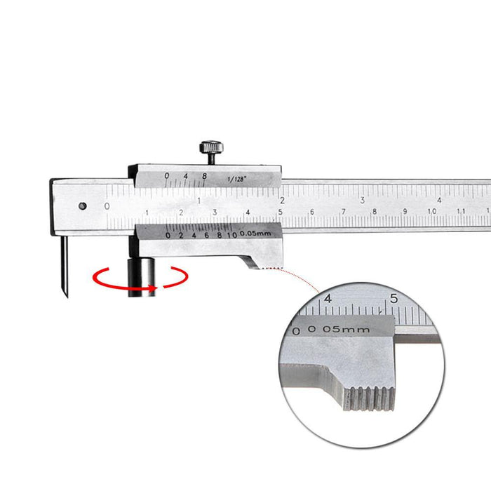 0-200mm Measure Scale Ruler 0.05mm Accurate Parallel Line Digital Vernier Caliper W/Case Woodworking