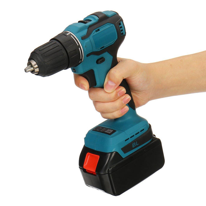 21V Electric Cordless Drill Driver Dual Speed 150Nm Torque Li-ion Battery