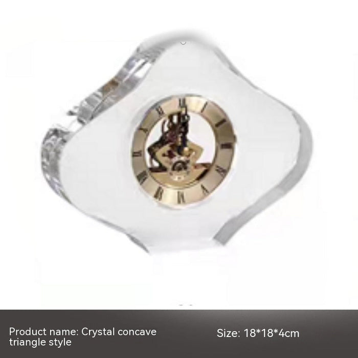 Crystal Clock Mechanical Ornament Soft Decoration