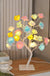 24 LED Rose Flower Tree Lights USB Table Lamp Fairy Night Light Party Christmas Wedding Bedroom Home Tabletop Decor Girls Gift