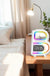 2024 New B-Shaped Blutooth Speaker Multifunctional Smart Music Rhythm Lighting Phone Wireless Charger TF Card AUX Input Standard Mode