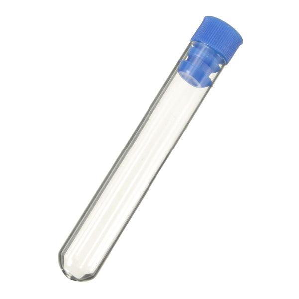 10pcs  Borosilicate Glass Test Tubes Rimless Pyrex With Push Caps Lab