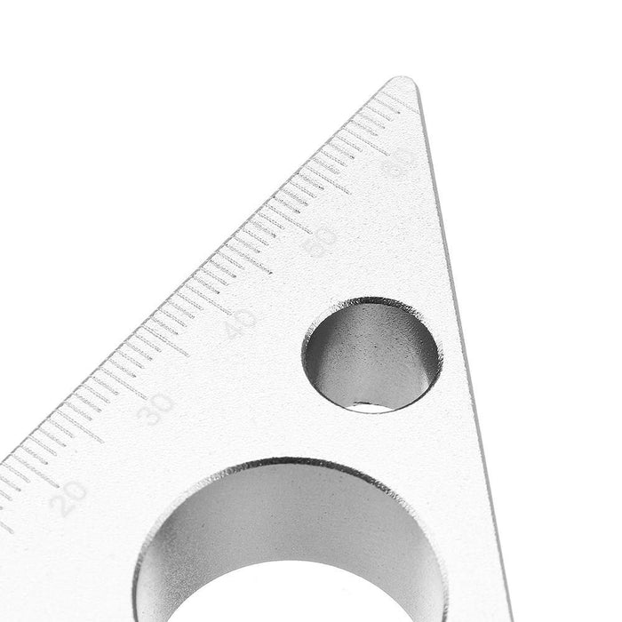 Drillpro 90 Degrees Aluminum Alloy Height Ruler Metric Inch Woodworking Triangular Ruler