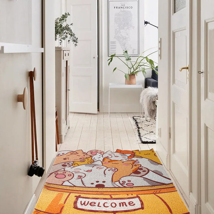 Welcome Cute Cats Door Mat