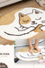 Feblilac Sleep Cat Animals Tufted Bath Mat