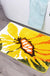 Feblilac Rectangular Sunflower Tufted Bath Mat @Joy's design