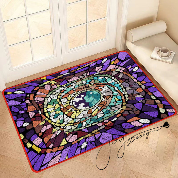 Feblilac Eyes in the Sky Geometric Nylon Door Mat