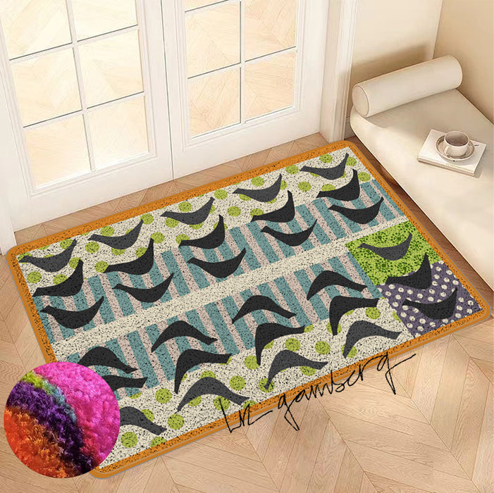 Feblilac Bird Reflections Nylon Door Mat by Liz Gamberg Studio from US