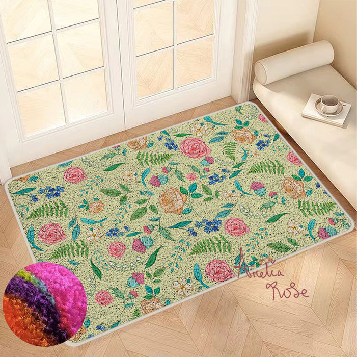 Feblilac The English Garden Nylon Door Mat by AmeliaRose Illustrations from UK