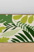 Feblilac Green Tropical Plant Leaves PVC Coil Door Mat @Frank's design