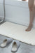 Feblilac Rectangular Solid Thickened Memory Foam Bath Mat