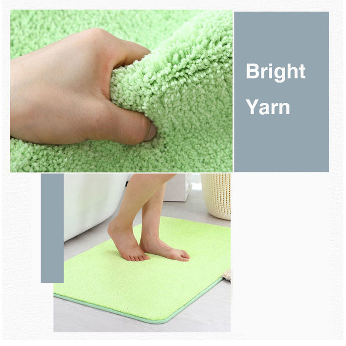 Green Solid Tufted Bath Mat