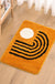 Feblilac Orange Sun Curves Tufted Bath Mat Mom‘s Day Gift