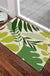 Feblilac Green Tropical Plant Leaves Tufted Bath Mat