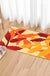 Feblilac Red Leaves Bath Mat