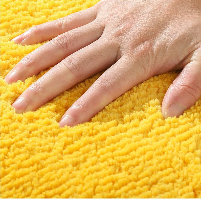 Feblilac Cute Fruit Honey Peach Tufted Bath Mat