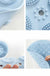 Feblilac TPE Blue/Green/Pink/Grey Drain Holes and Suction Cups Tub Rug, Anti Slip Massage Bathtub Mats