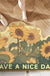 Feblilac Irregular Sunflowers PVC Coil Door Mat