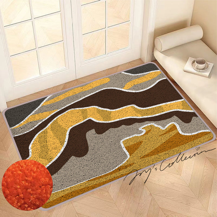 Feblilac Brown The Mountains Nylon Door Mat