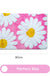 Feblilac Bright Pink Daisy Tufted Bath Mat