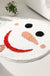 Christmas Snow Man Round Rug, Holiday Winter Bathroom Snowman Mat, 60cm / 23"