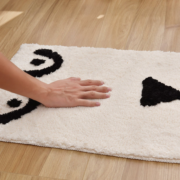 Black and White Get Naked Bath Mat 15″x23″, 40x60cm Clearance Sale