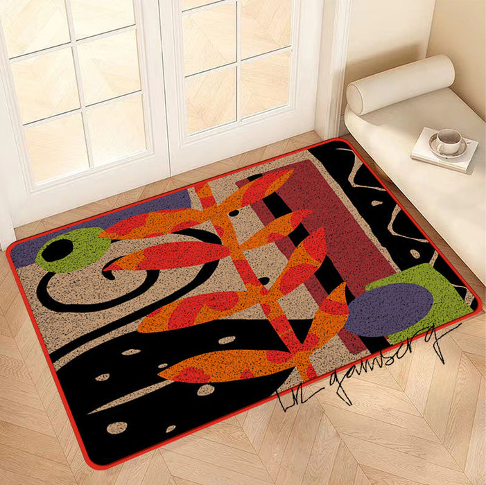 Feblilac Layered Vines Fluff Nylon Door Mat by Liz Gamberg Studio from US