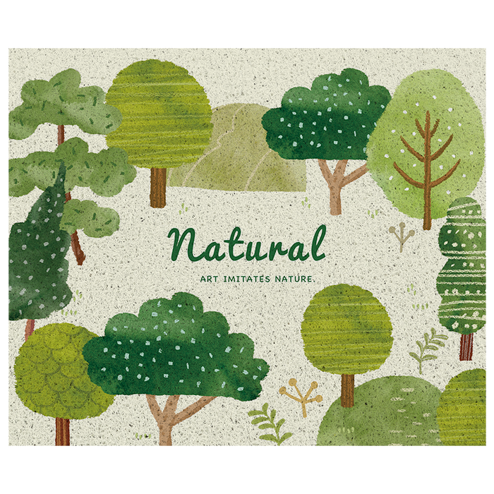 Green Natural Trees PVC Entrance Door Mat