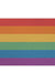 Feblilac Rainbow Colors LGBT Flag PVC Coil Door Mat