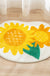 Feblilac Lovely Sunflower and Tree Tufted Bath Mat