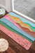 Feblilac Pink Mountains Tufted Bath Mat