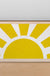 Feblilac Yellow Sun Pink Edge PVC Coil Door Mat