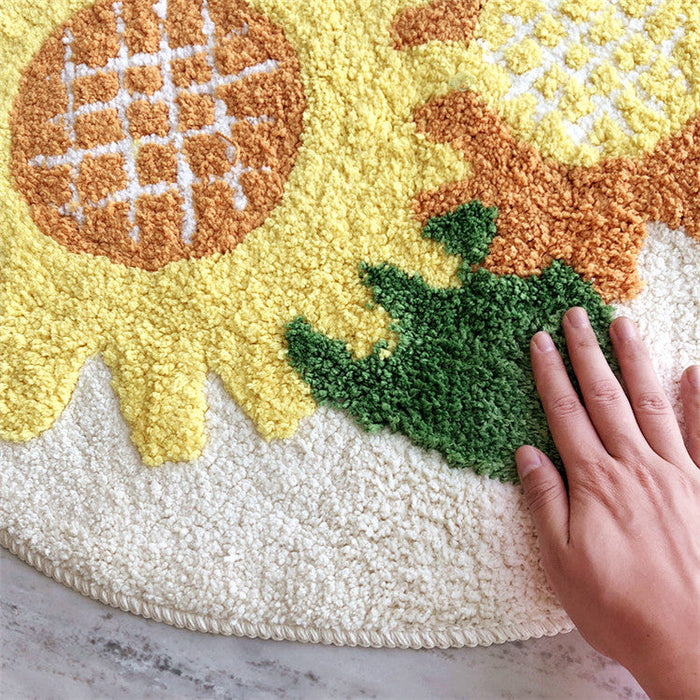 Feblilac Sun and Sunflower Bath Mat