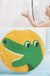 Feblilac PVC Cute Cartoon Animal Suction Cups Tub Rug, Anti Slip Bathtub Mats