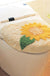 Feblilac Sunflower Cute and Warm Acrylic Fibers U-shape Bathroom Toilet Rugs and Lid Cover Toilet Seat Cover Kit