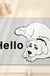 Feblilac Cute White Dog PVC Coil Door Mat