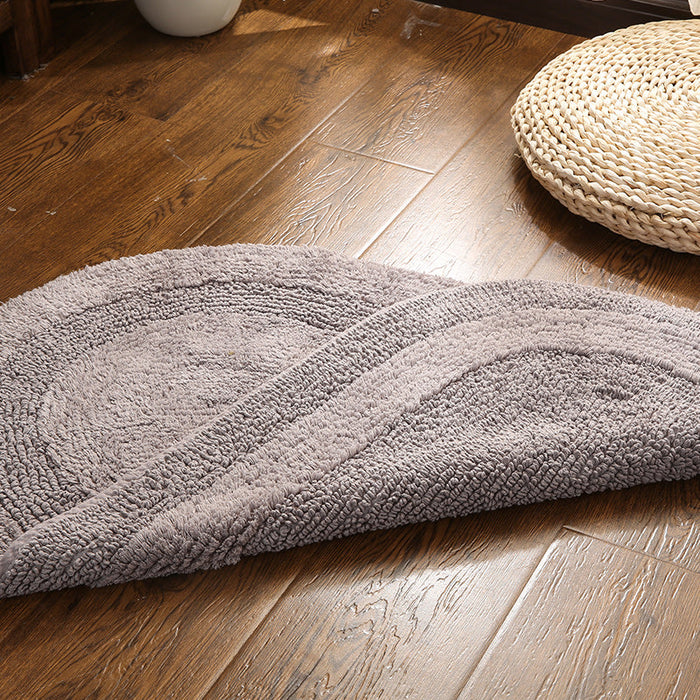 Feblilac Solid Double Sided Tufted Bath Mat