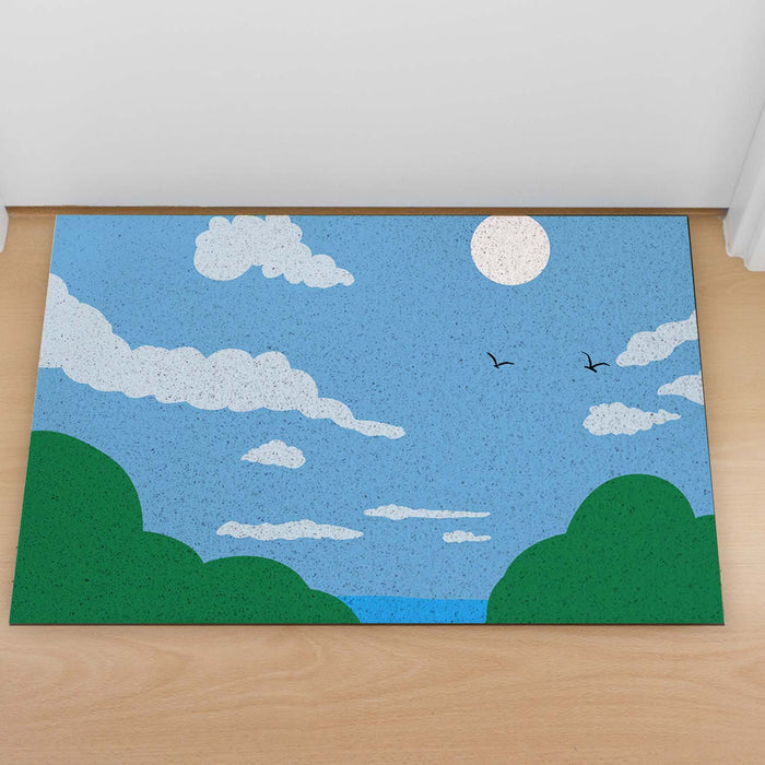 Feblilac Path to the Beach PVC Coil Door Mat