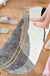 Feblilac Grey Gold-Plated Bedroom Runner Mat